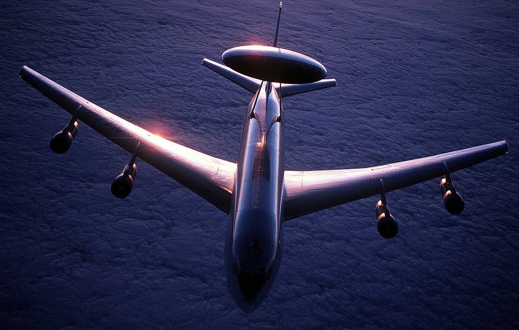 NATO Boeing E-3A Sentry aircraft were recorded operating in the Black Sea last weekend. Photo: US Air Force