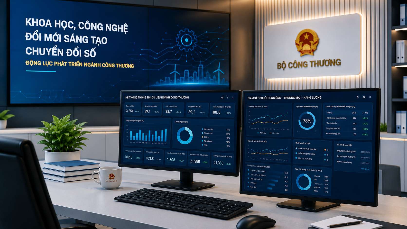 Resolution 57 creates a change in the management thinking of the Industry and Trade sector. Graphics: With the support of AI
