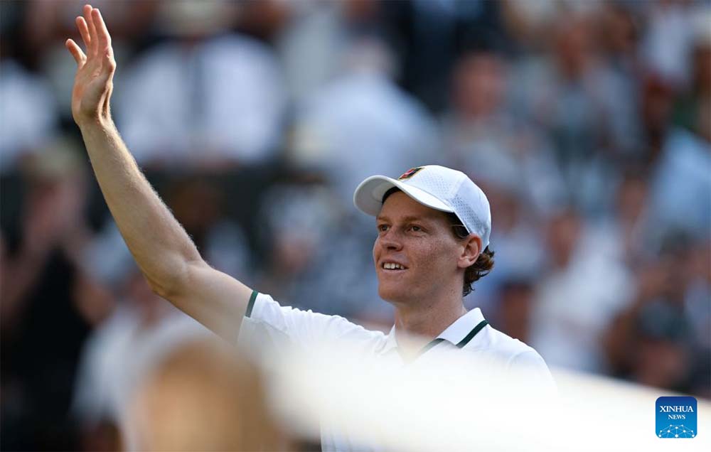 Sinner wins Wimbledon 2026. Photo: Xinhua