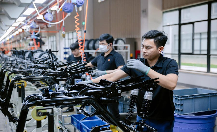Many FDI enterprises highly appreciate the improvements in the investment environment, the efficiency of administrative procedures and the support of local authorities in Vietnam. Photo: YADEA Vietnam