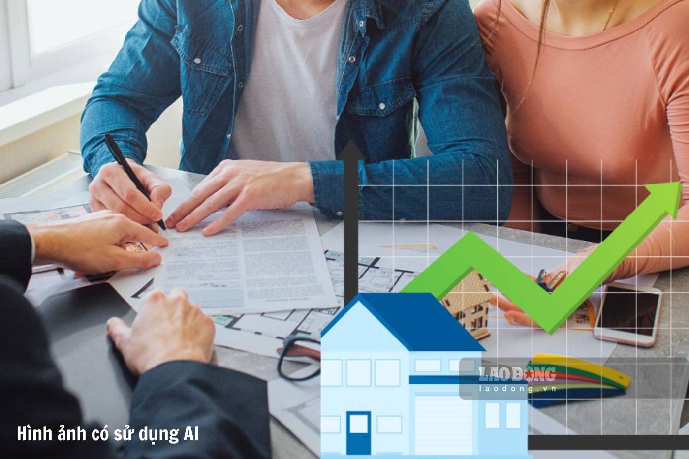 Ministry of Construction guides confirmation of income conditions for buying social housing. Photo: Nhu Ha (Photo using AI)