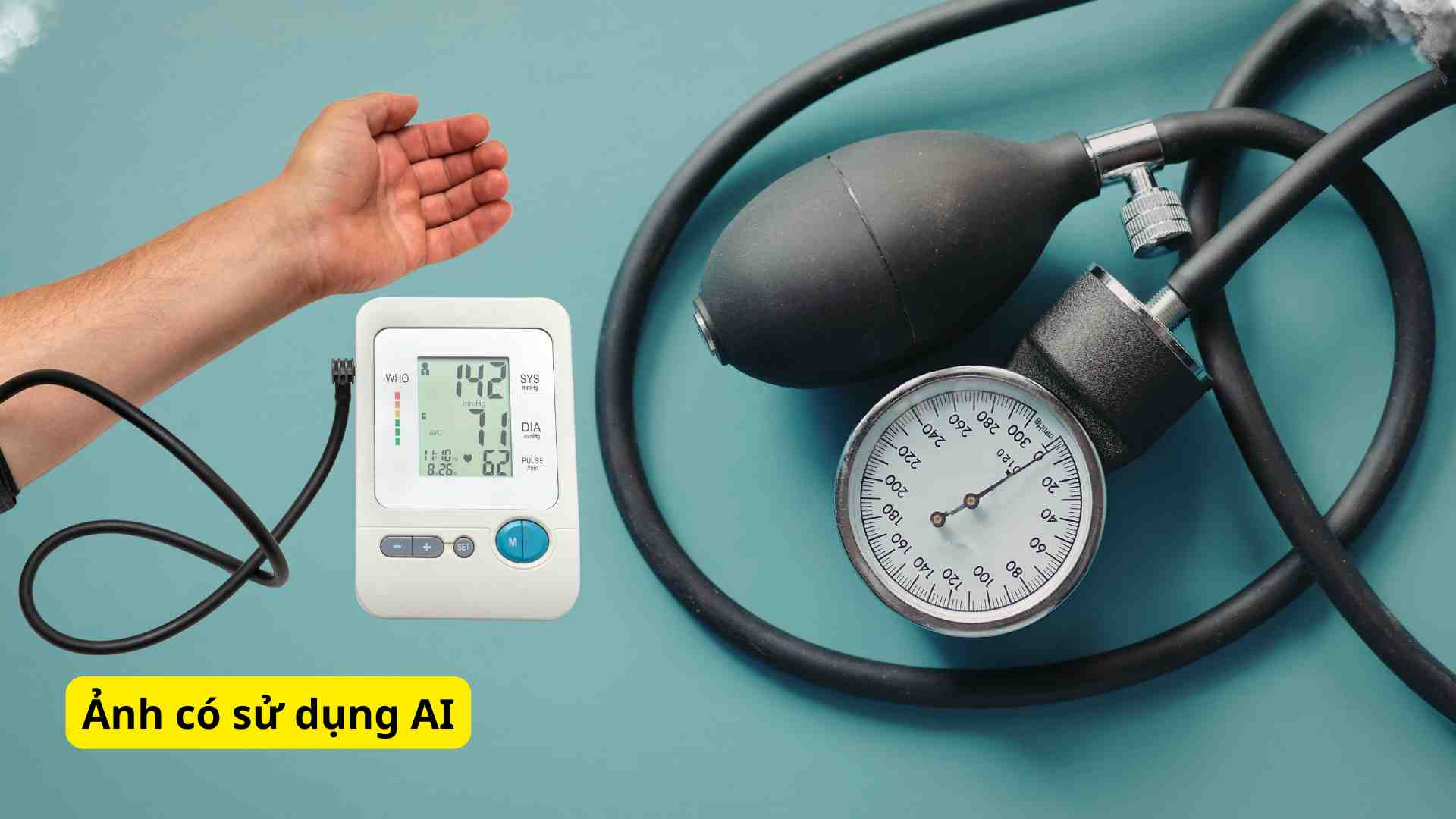 Limiting salt intake helps stabilize blood pressure. Graphic photo: Huong Son/ Photo using AI