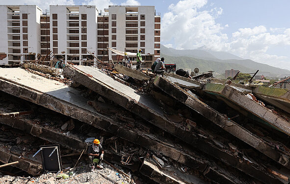 Los trabajos de rescate continúan en Venezuela después de los terribles terremotos. Foto: TASS
