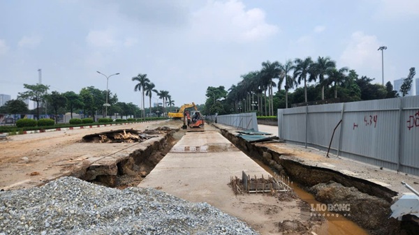 Hà Nội gấp rút hoàn thành 7 dự án chống ngập. Ảnh: Minh Hạnh