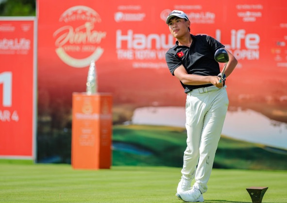 Golfer Luu Dao Huy Nam won the runner-up position at this year's tournament. Photo: Vietnam Junior Open 2026