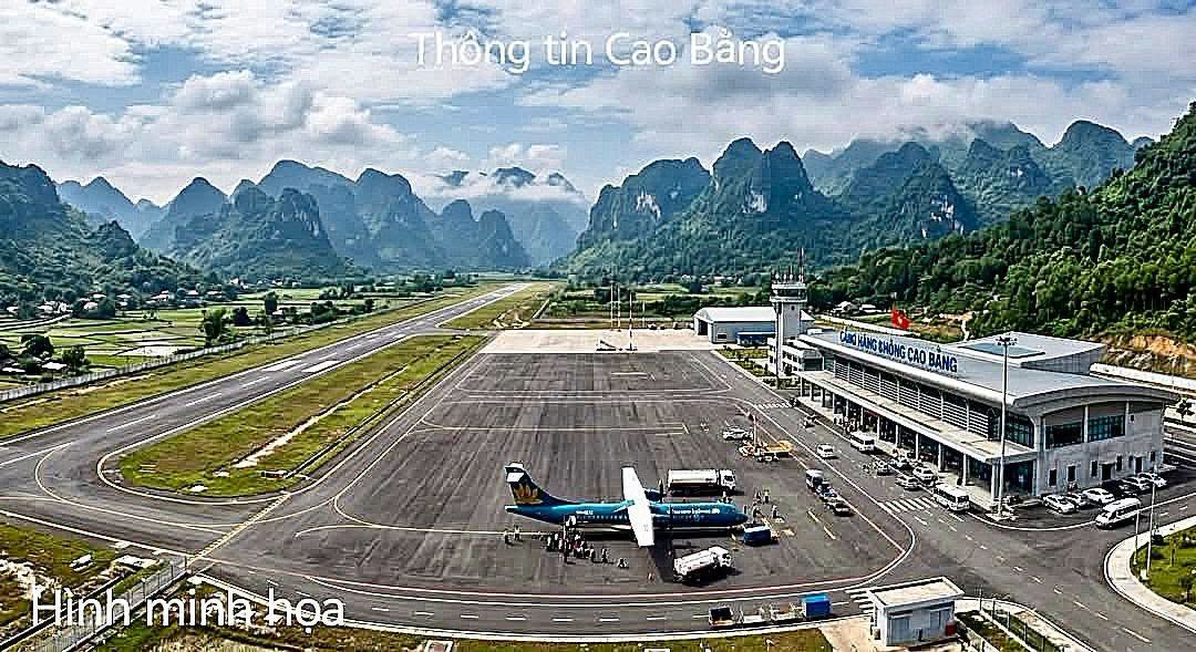 Cao Bang Airport is added to the international airport planning for the period 2021-2030. Illustrative photo by AI