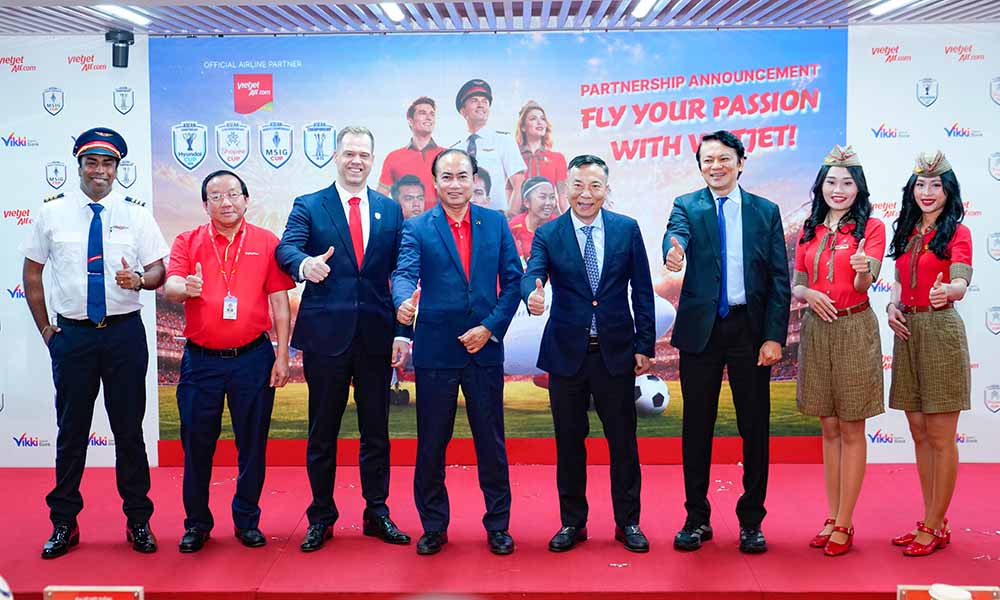 Vietjet becomes the official air partner of four tournaments belonging to the ASEAN United FC system from the 2026 season. Photo: AFF