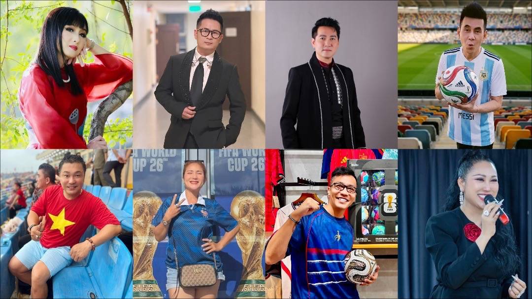 Vietnamese stars predict the 2026 World Cup final together. Photo: Artist provided.