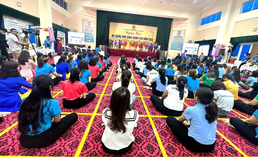 Excellent female union member festival, one of the annual spiritual activities of the Da Nang Trade Union. Photo: Da Nang Trade Union provided