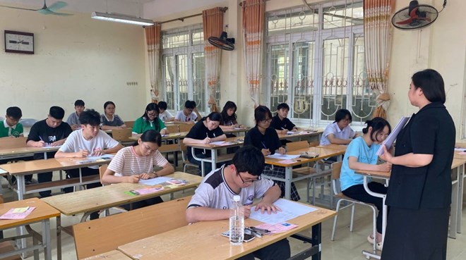 The Department of Education and Training of Cao Bang province has announced the entrance benchmark scores for 10th grade in the 2026-2027 school year. Photo: Hoang Phuc/Cao Bang Newspaper and Radio and Television