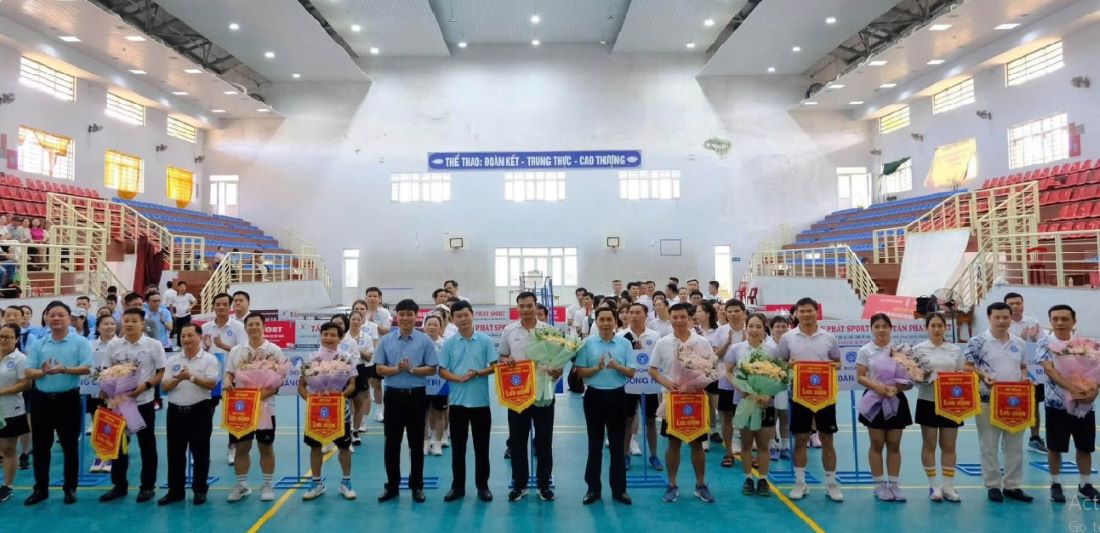 The 2nd Quang Tri Provincial Social Insurance Officials and Employees Sports Festival in 2026 takes place in a vibrant and united atmosphere. Photo: Quang Tri Trade Union