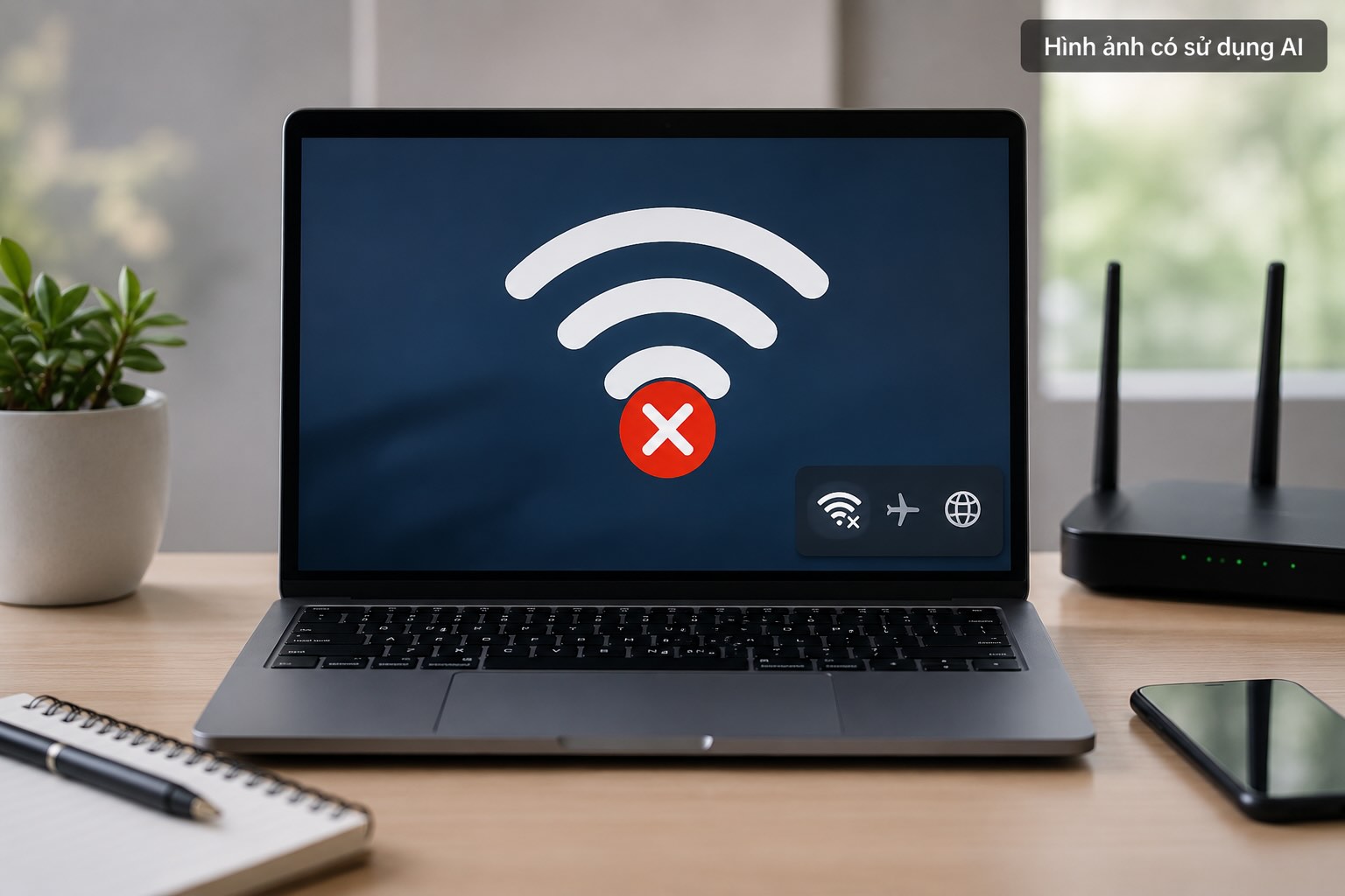 Computers not catching WiFi is a common error on both laptops and desktops, causing interruptions to work and study. Graphics: AI
