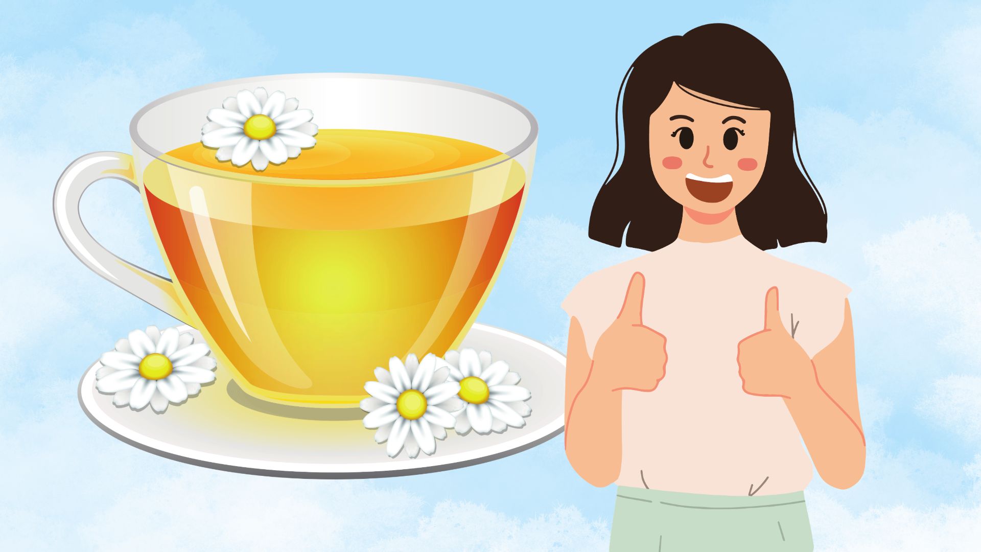 Chrysanthemum tea is a drink that helps reduce inflammation. Graphics: Thanh Thanh/Source: Canva