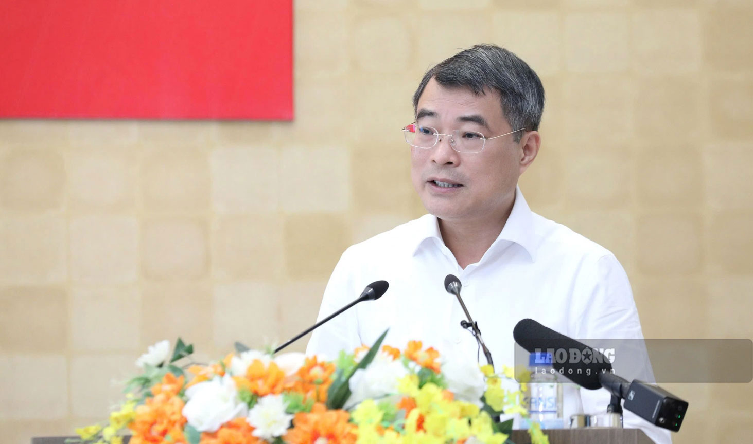Thủ tướng Chính phủ Lê Minh Hưng phát biểu chỉ đạo tại buổi làm việc.