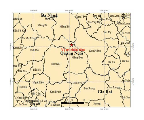 Earthquake epicenter location. Photo: Institute of Geophysics