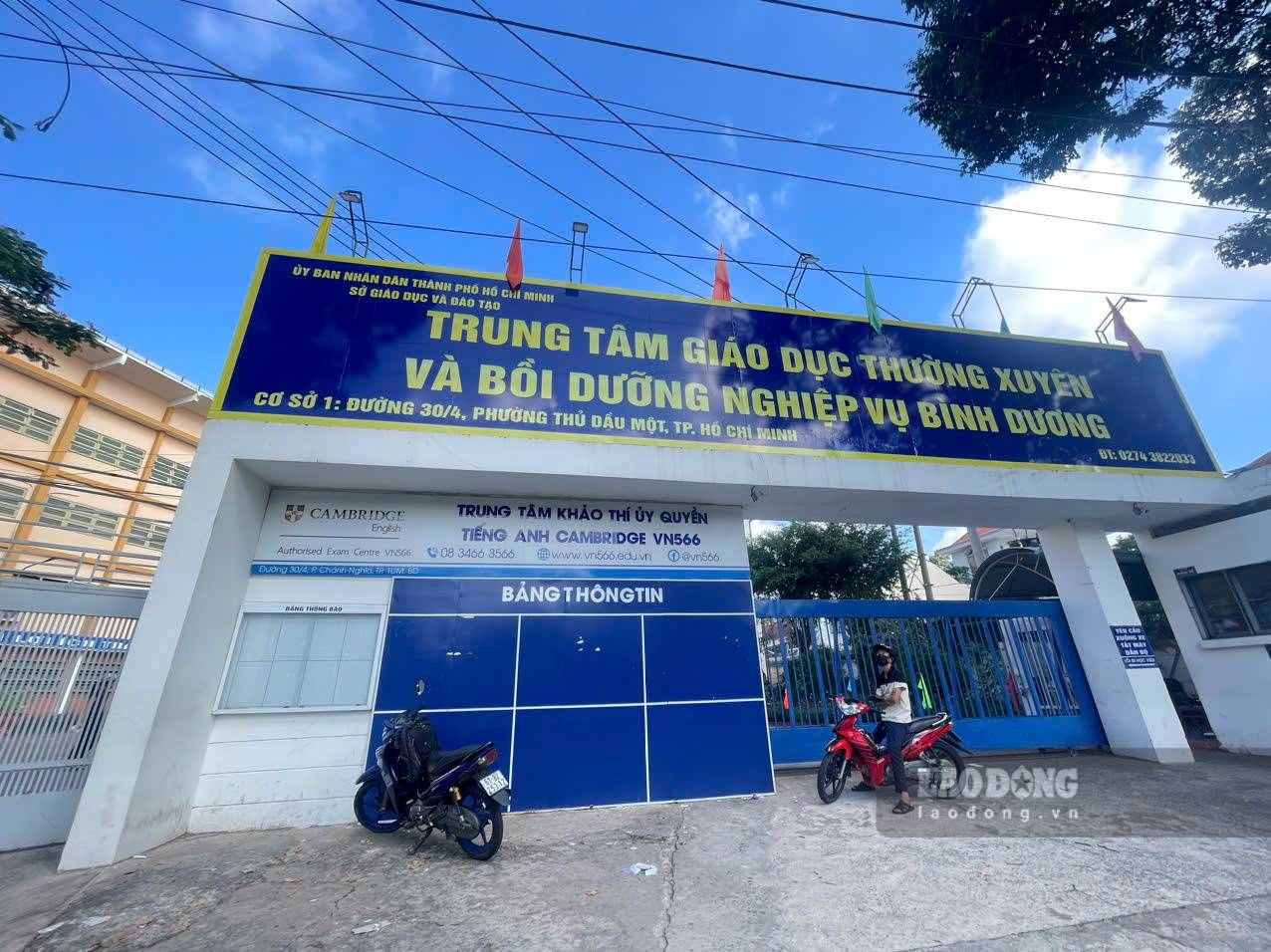 Binh Duong Continuing Education Center announces the admission plan for grade 10 in the 2026 - 2027 school year. Photo: Dinh Trong