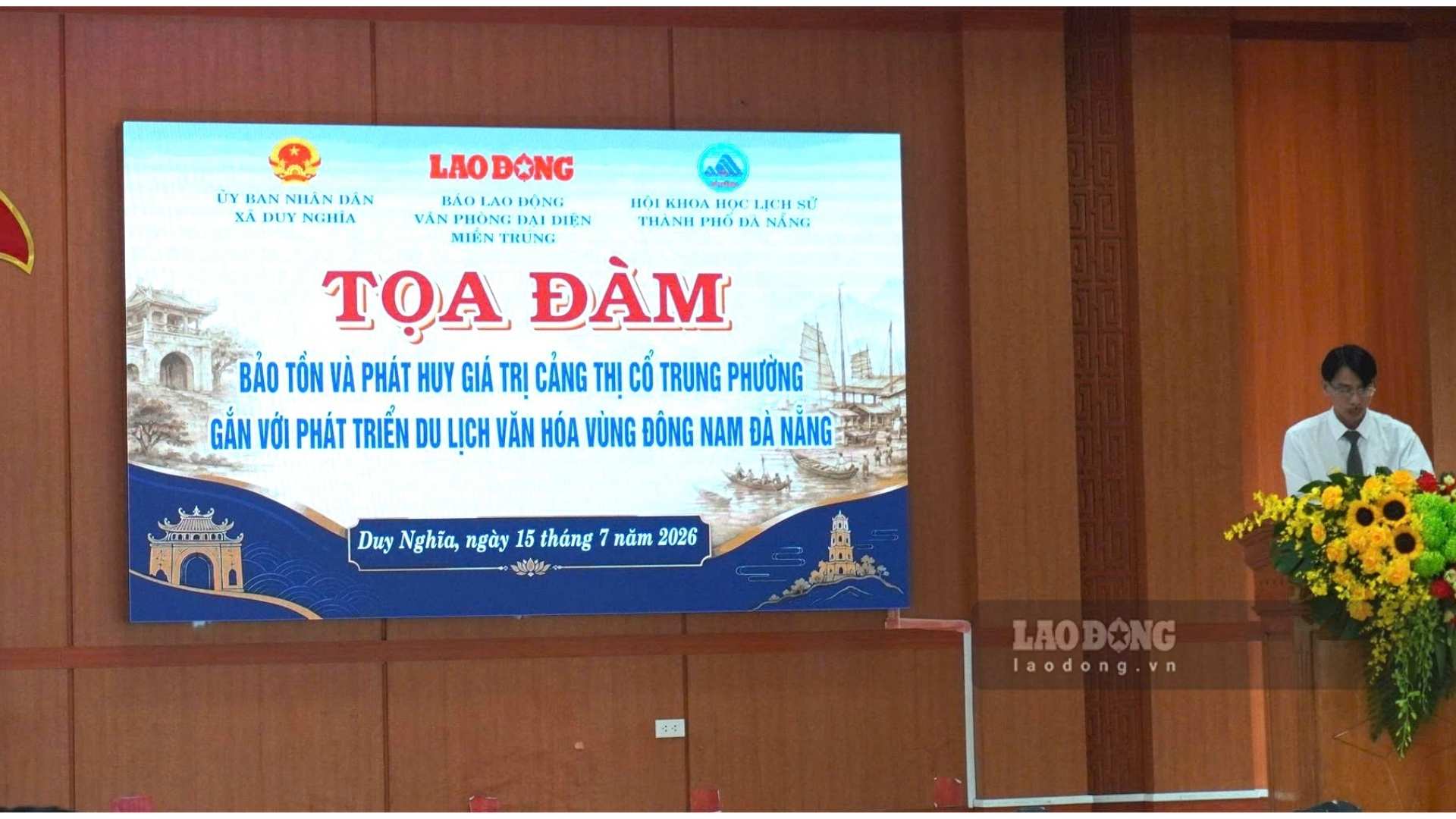 Opening ceremony of the Central Ward Heritage Conservation Seminar on the morning of July 15. Photo: Thanh Huyen