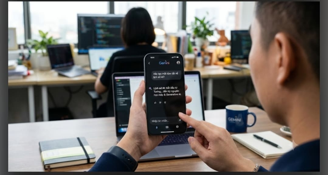 Google's Gemini application has a rapidly increasing user base in Southeast Asia. Photo: Created by Gemini AI