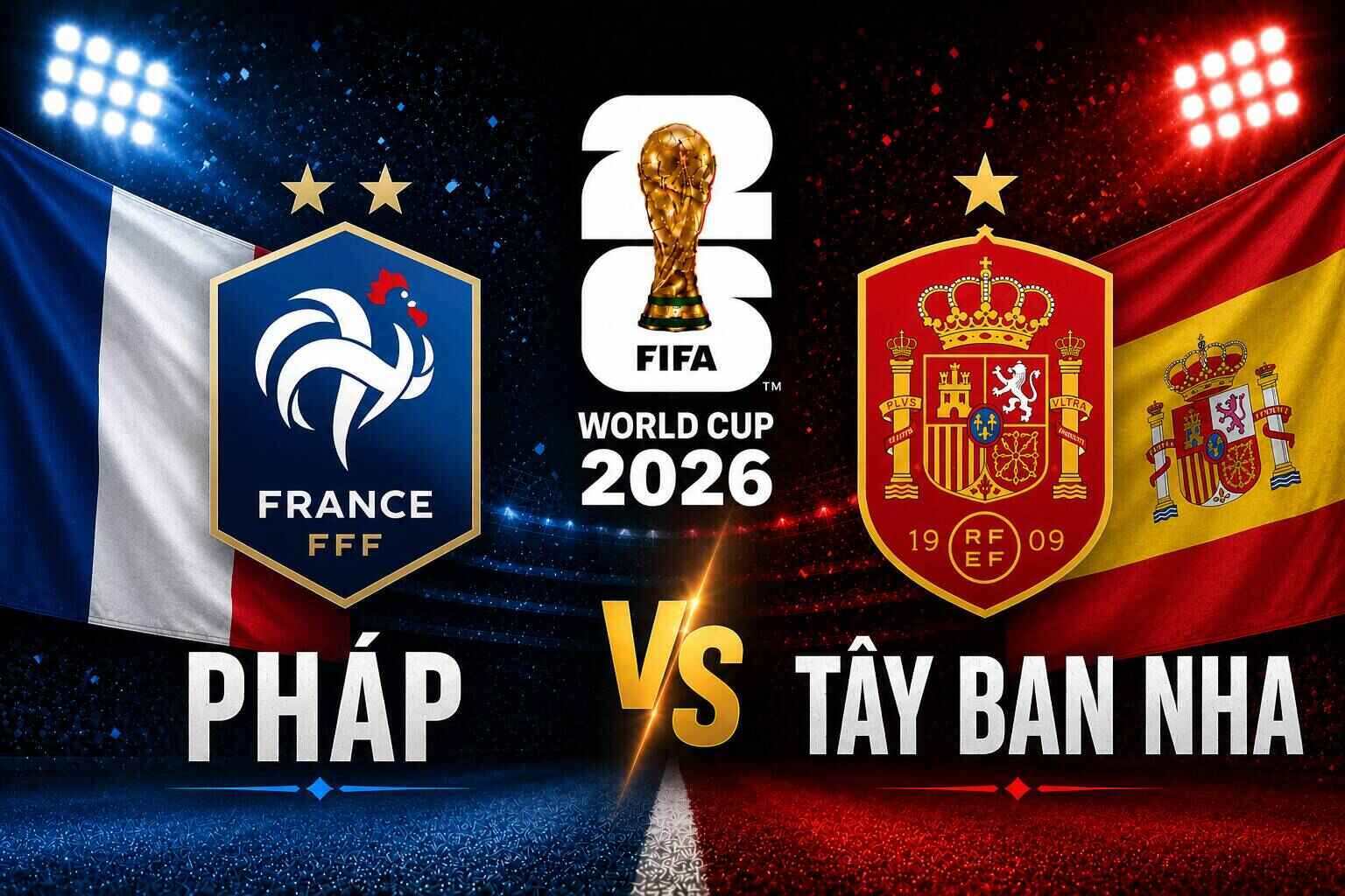 France vs Spain score prediction in the 2026 World Cup semi-finals. Graphics: Van An