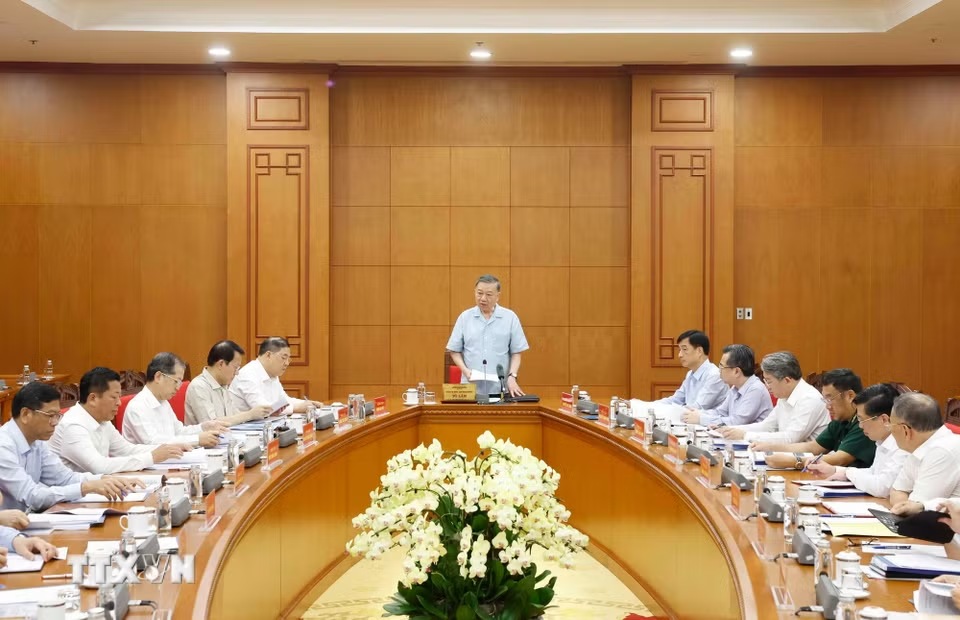 Các đại biểu tham dự cuộc làm việc. Ảnh: TTXVN