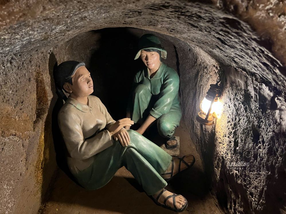 Vinh Moc tunnel system used to be a place to live, study and avoid bombs and bullets for hundreds of people. Photo: Minh Vu