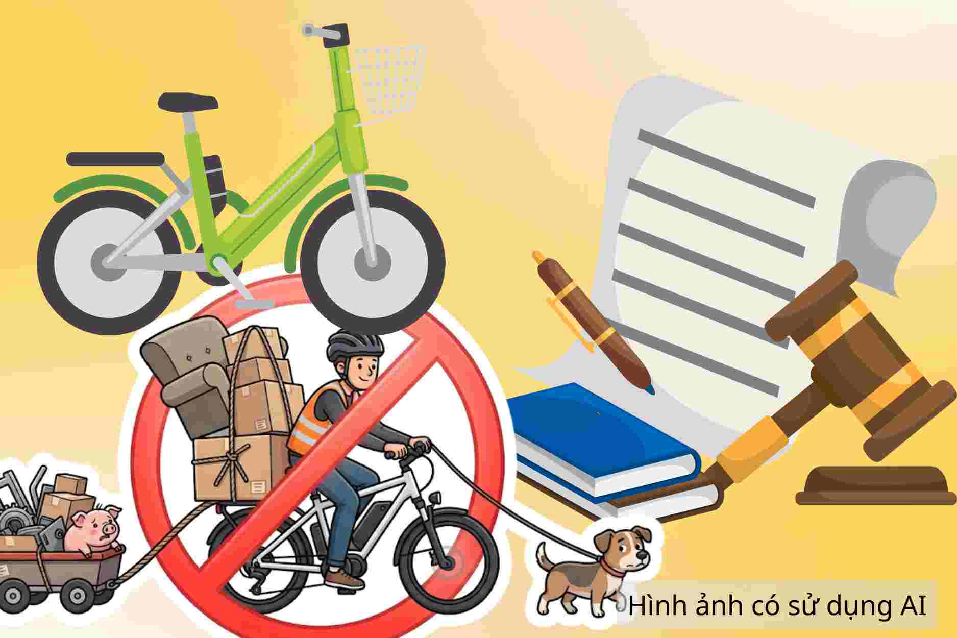 Actions that electric bicycle riders must absolutely not perform