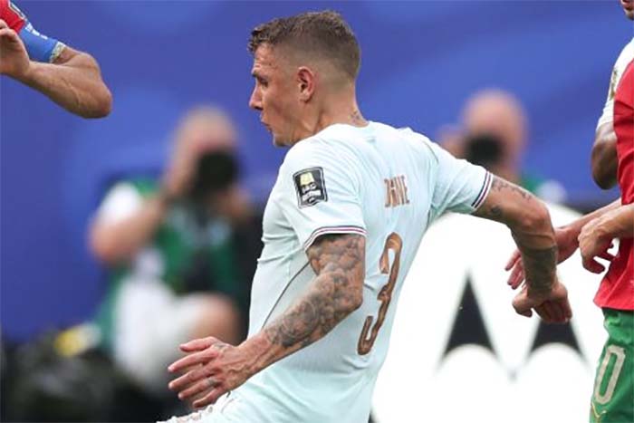 フランス代表DFルーカス・ディーニュ。写真:新華社