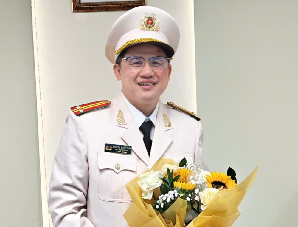 Trung tá Nguyễn Khắc Điệp - Phó Trưởng ban Công đoàn Công an TP Hồ Chí Minh. Ảnh: NVCC