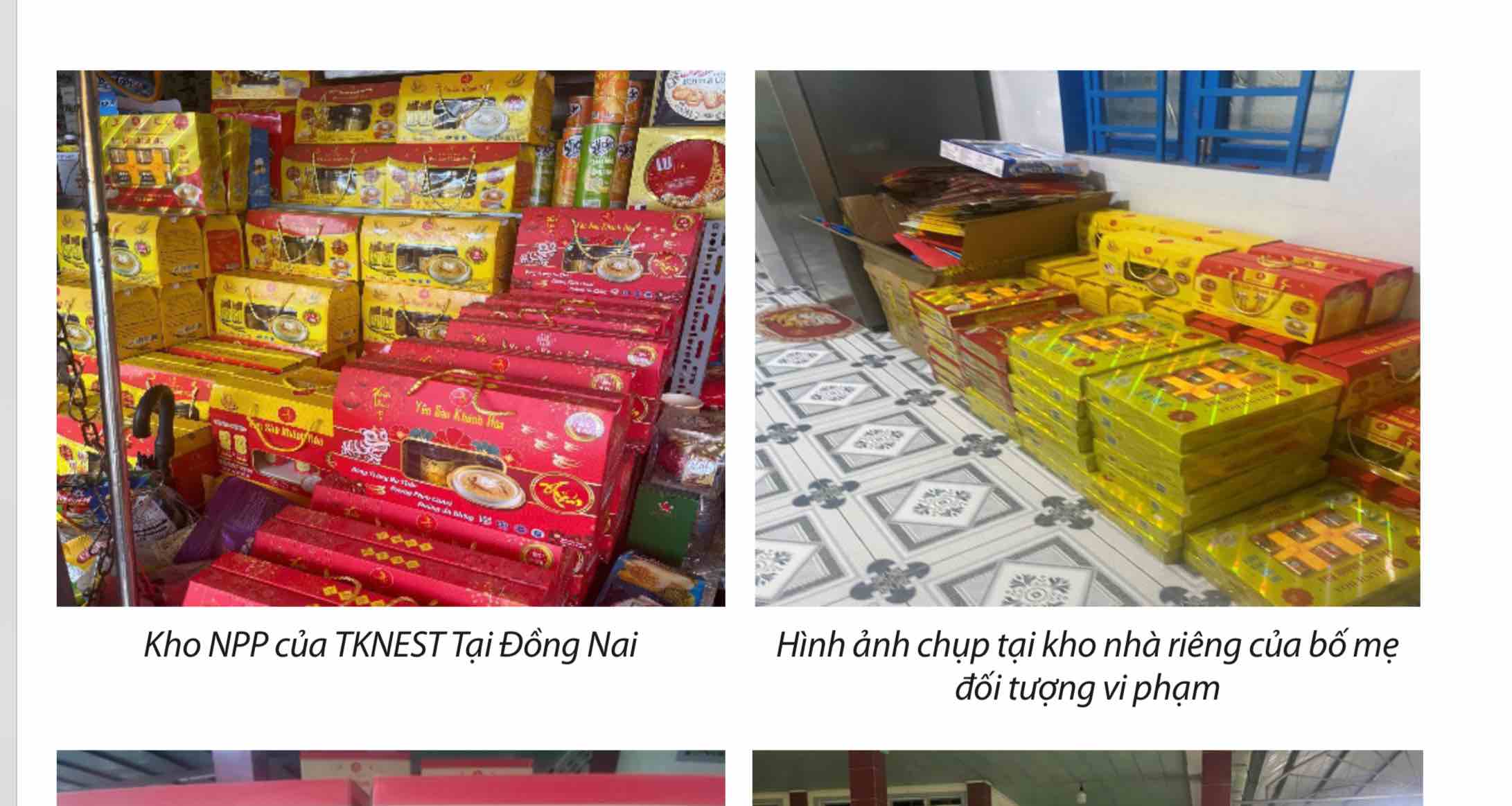 Cơ quan chức năng phát hiệu nhiều vụ việc làm giả thương hiệu Yến sào Khánh Hòa. Ảnh: UBND tỉnh Khánh Hòa cung cấp