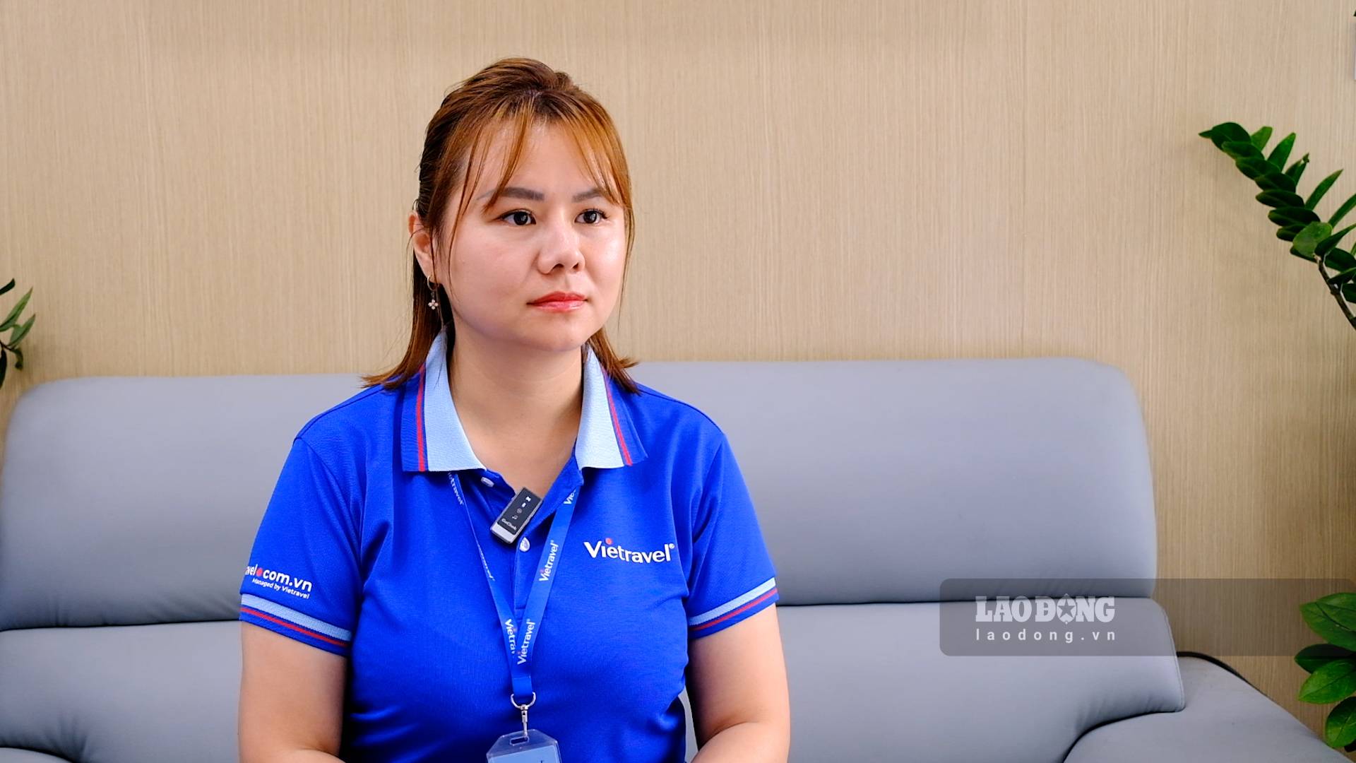 Bà Lưu Thùy Dung - Phó Giám đốc Trung tâm Khách lẻ Vietravel Miền Bắc. Ảnh: Huyền Trang