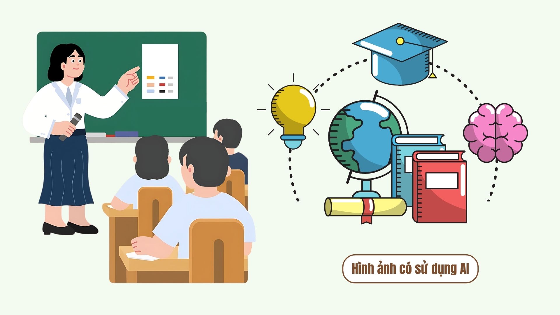 The Ministry of Education and Training states 3 requirements when arranging the school network. Graphics: AI