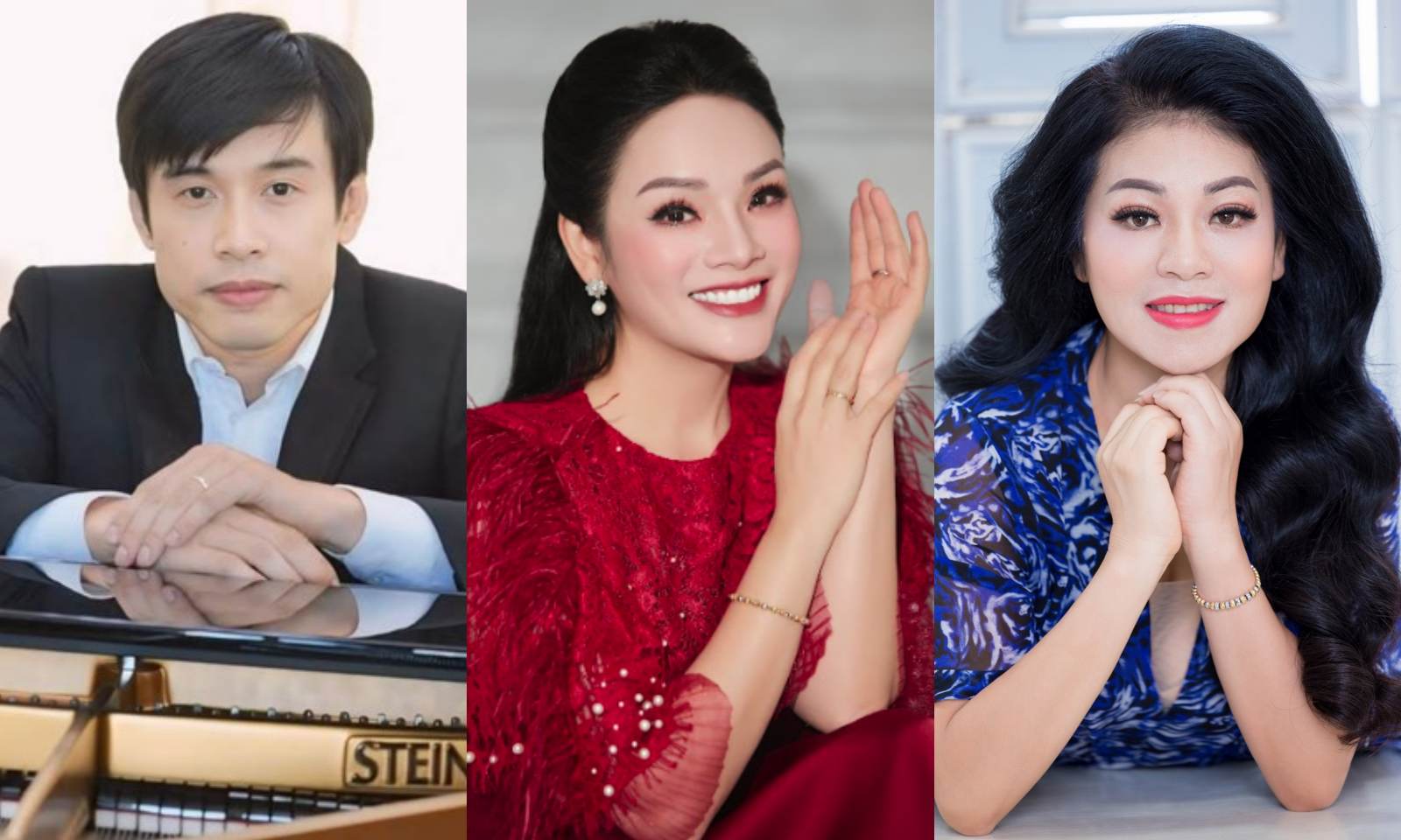 グエン・フイ・フオン准教授、タイン・ニャン功労芸術家、歌手アン・トーは、ベトナム国立音楽院で長年勤務しています。写真:関係者提供