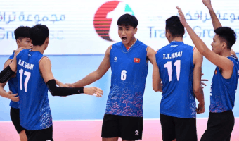 Vietnam men's volleyball team meets Thailand at SEA V.League 2026. Photo: VFV