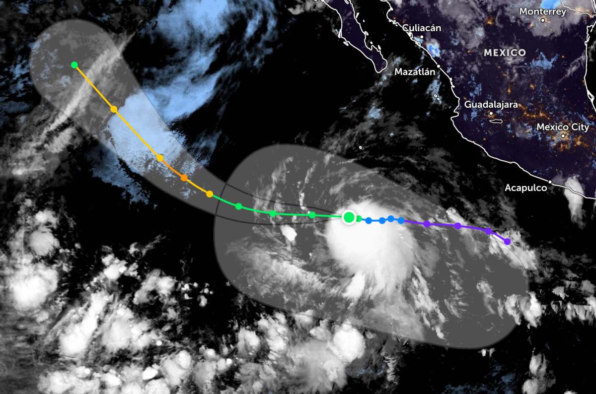 太平洋の熱帯低気圧は台風に発達しました。写真:JTWC