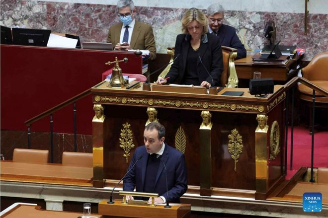A meeting of the French Parliament on January 23, 2026. Photo: Xinhua