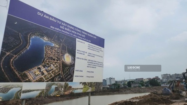 40 elementos de drenaje contra inundaciones de Hanoi alcanzan la meta antes de la temporada de lluvias. Foto: Minh Hanh