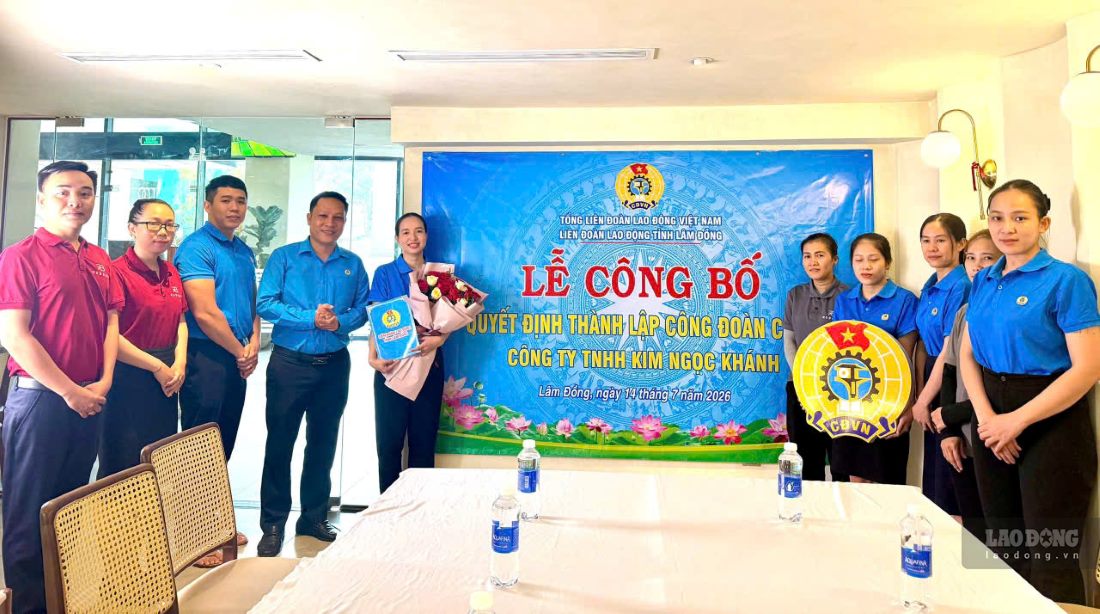 Tổ chức Công đoàn tiếp tục tăng sự hiện diện tại các doanh nghiệp ngoài nhà nước ở Lâm Đồng. Ảnh: Duy Tuấn