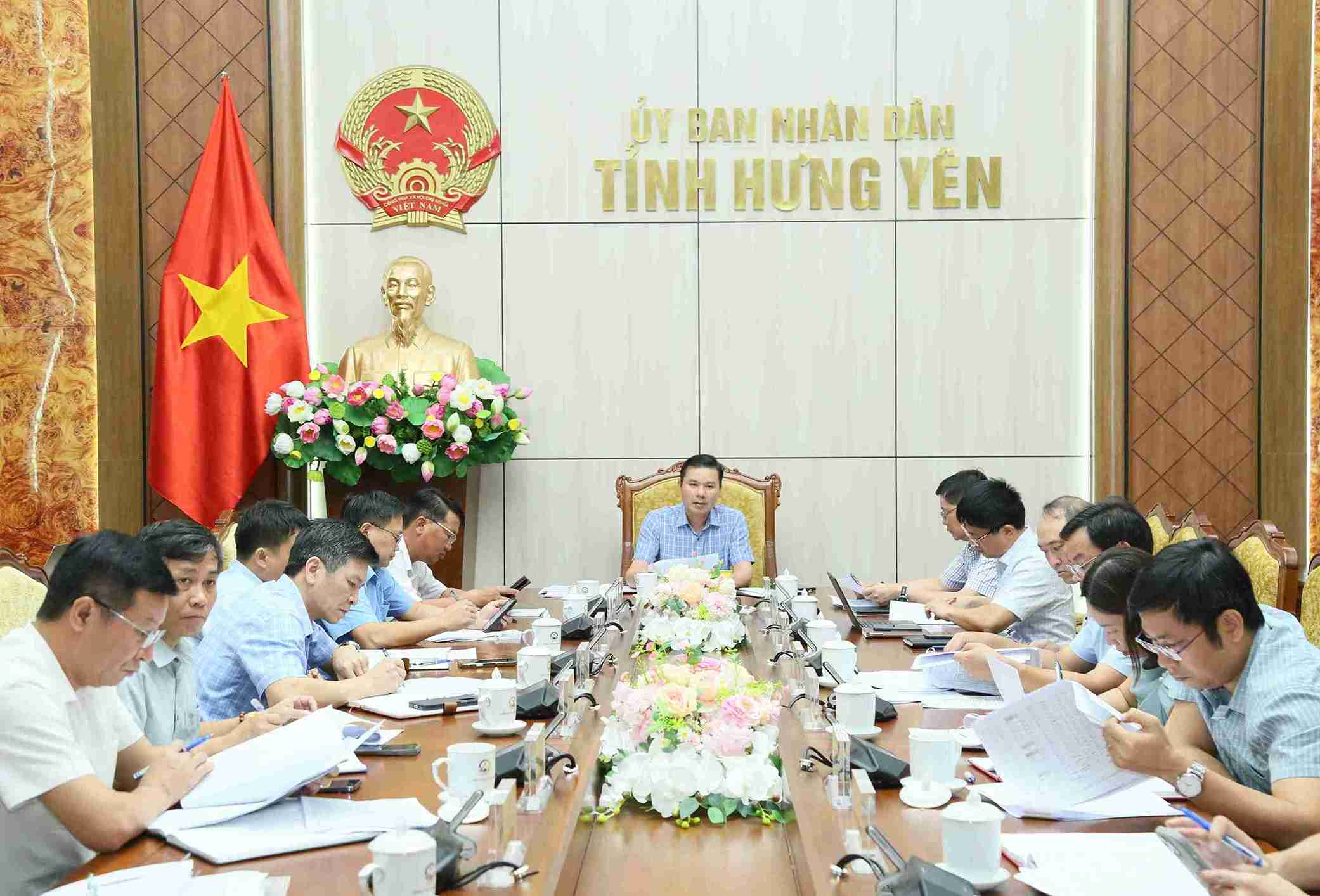 Standing Vice Chairman of the Provincial People's Committee requests drastic acceleration of disbursement of public investment capital. Photo: Hung Yen Provincial e-Portal