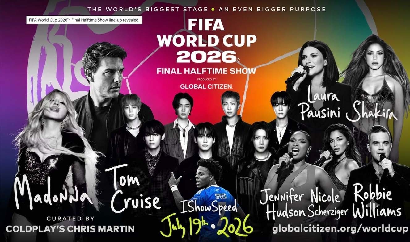 International stars will turn the 2026 World Cup final into an entertainment festival. Photo created by AI Gemini