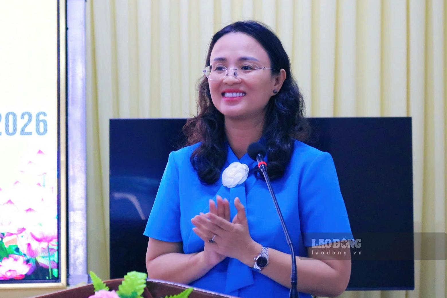 Ms. Le Thi Suong Mai emphasized that it is necessary to promote digital transformation and innovate operating methods to improve the operational efficiency of the Front. Photo: Ta Quang