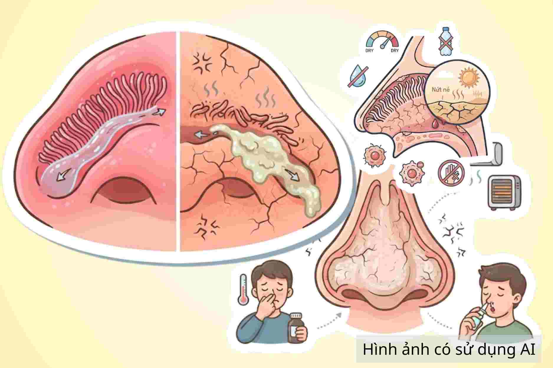Diferencias entre la sequedad nasal y la sequedad sinusal