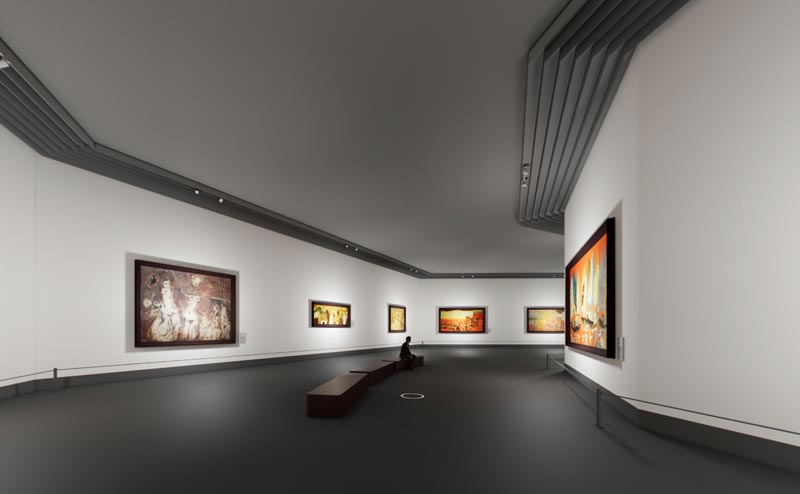 Online exhibition of lacquer paintings. Photo: Provided by the Vietnam Museum of Fine Arts