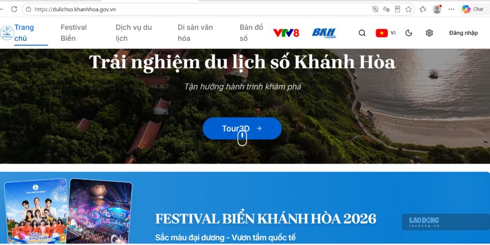 Khanh Hoa launches digital tourism platform, digitizing more than 20 destinations to serve the 2026 Sea Festival. Photo: Phuong Linh