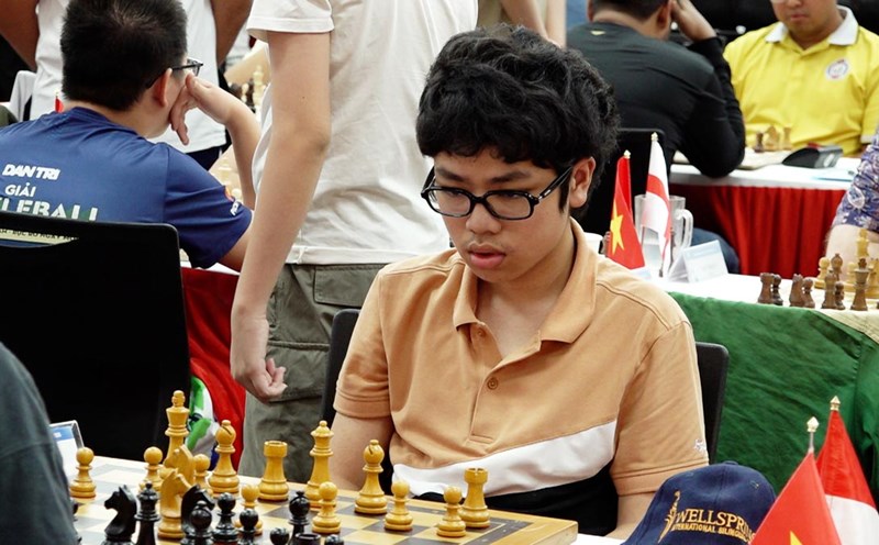 ベトナムユースチェス代表チームの棋士ダウ・クオン・ズイ。写真:ドアン・フン