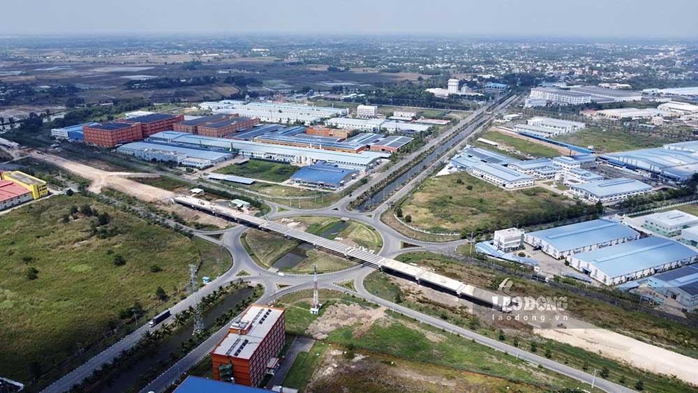 Factories in Tay Ninh industrial park promote production to meet export orders in 2026. Photo: Thanh Vu