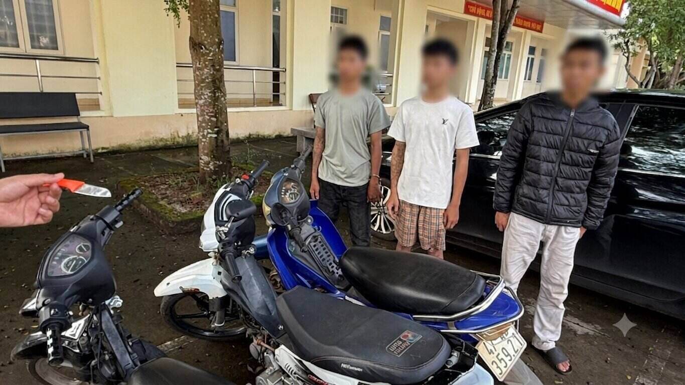 Cơ quan chức năng khởi tố, xử lý nhóm đối tượng gây ra nhiều vụ cướp, trộm cắp tài sản ở Đắk Lắk. Ảnh: Công an cung cấp