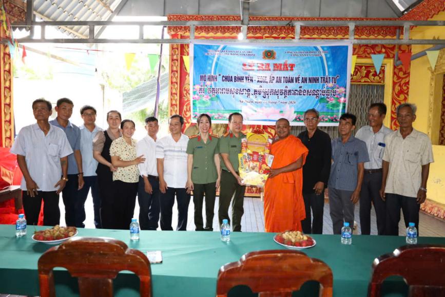 Xà Phiên triển khai mô hình “Chùa bình yên - xóm, ấp an toàn”