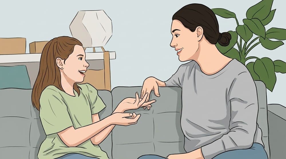 Listening to children will help parents understand, connect and become reliable friends of children. Photo: AI
