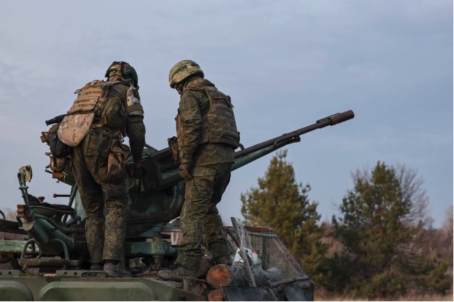 Russian soldiers on duty on the battlefield. Photo: Russian Ministry of Defense
