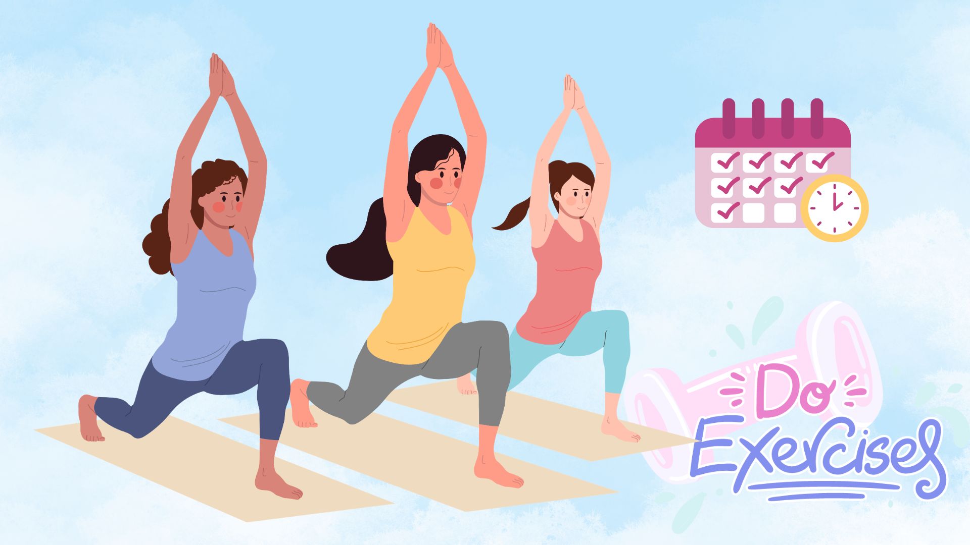 Regular exercise supports gut health. Graphics: Thanh Thanh/Source: Canva